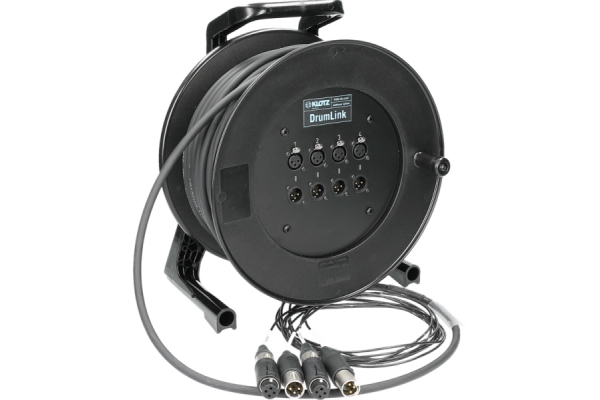 DrumLink 4/4 - 4||4 convertCON XLR 3p F/M4-channel - analog multicore drum - single ground - 50 m